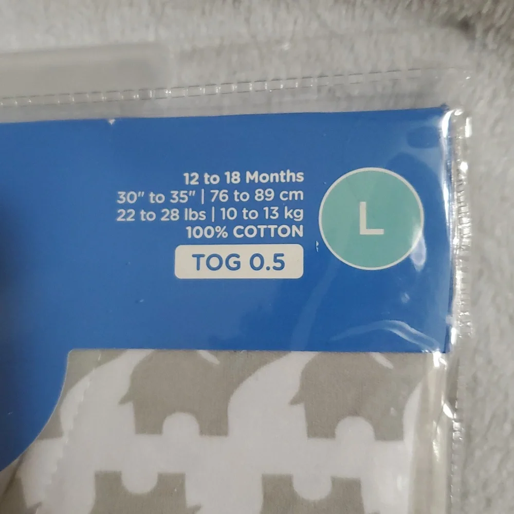 Halo Sleep Sack Elephant Print Size L 12-18 Months